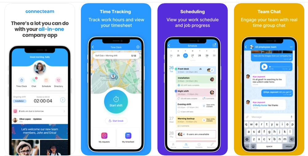 Connecteam Productive Mobile Apps for Scaling Business Graphic